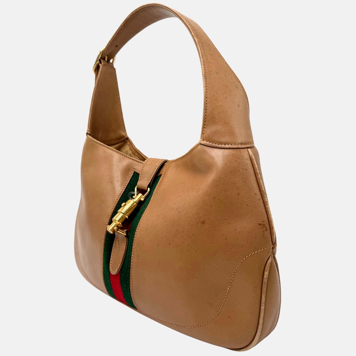Jackie Hobo Bag Camel Leather