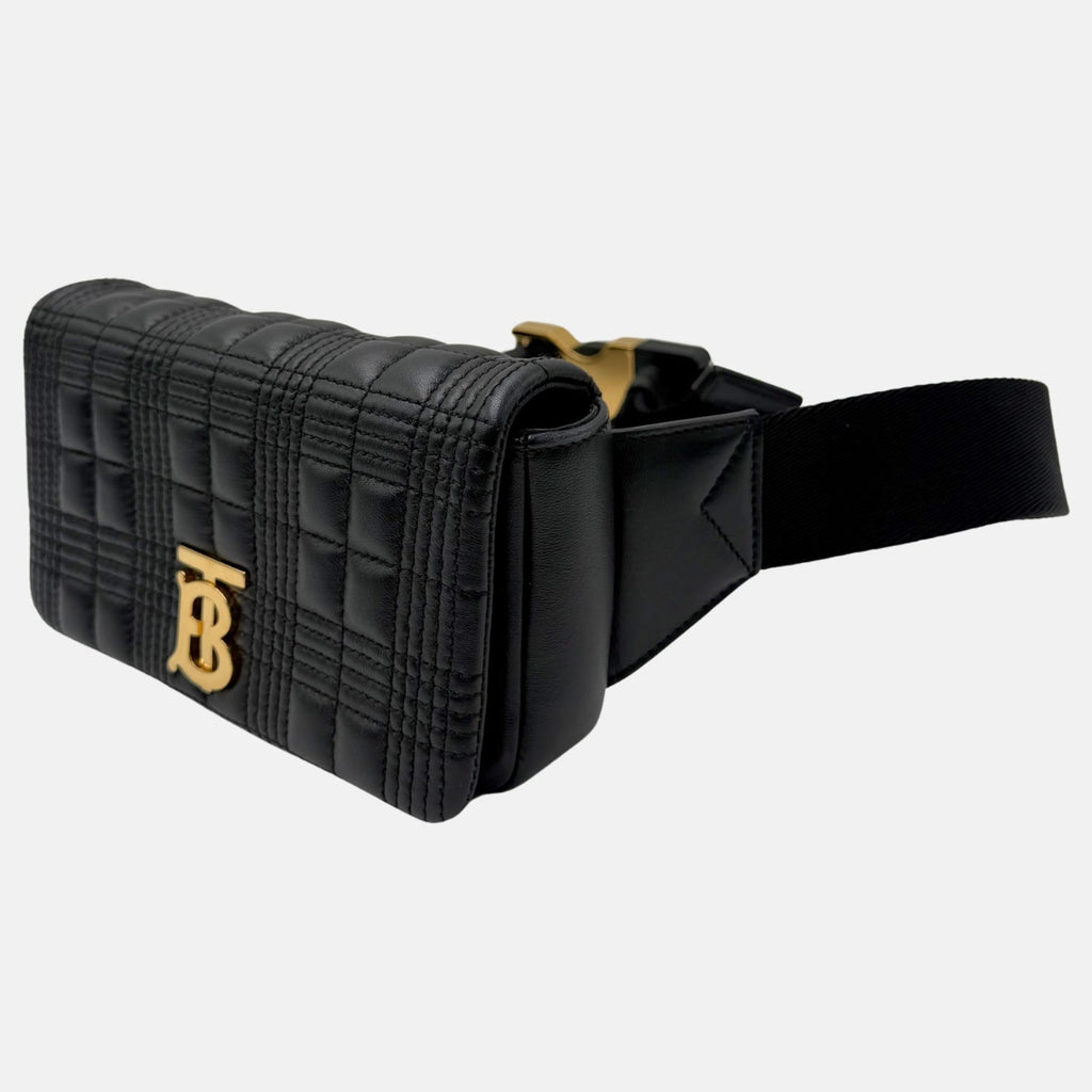 Belt Bag Black Quilted Leather