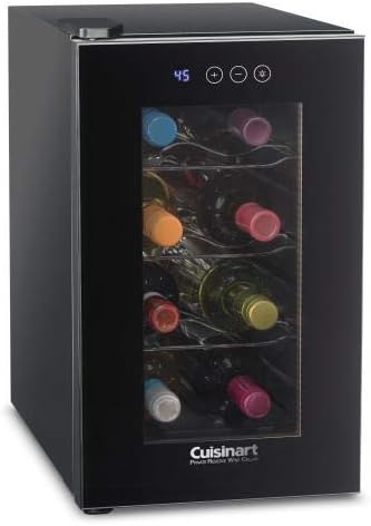 8 Bottle Wine Cellar Refrigerator – Freestanding Wine Cooler with Temperature Control