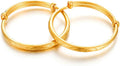 Kids Adjustable Gold Plated Bangle Set