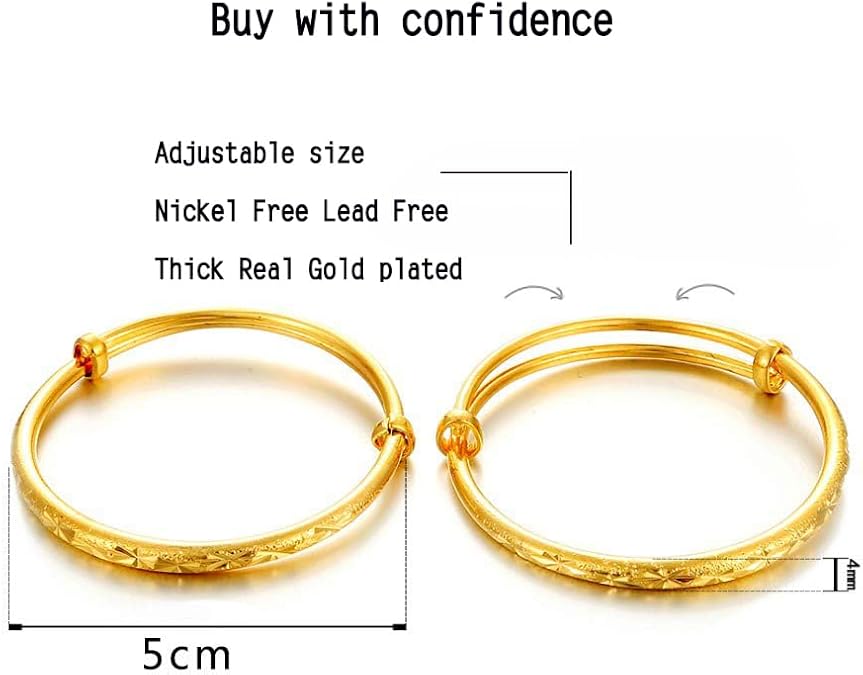 Kids Star Adjustable Bangle Set