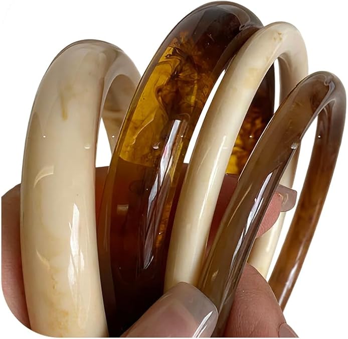 Acrylic Chunky Bangle Set