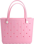 Rubber Beach Bag EVA Waterproof Tote Bags Washable Sand-proof Travel Handbags for Pool Boat Groceries Work Sports