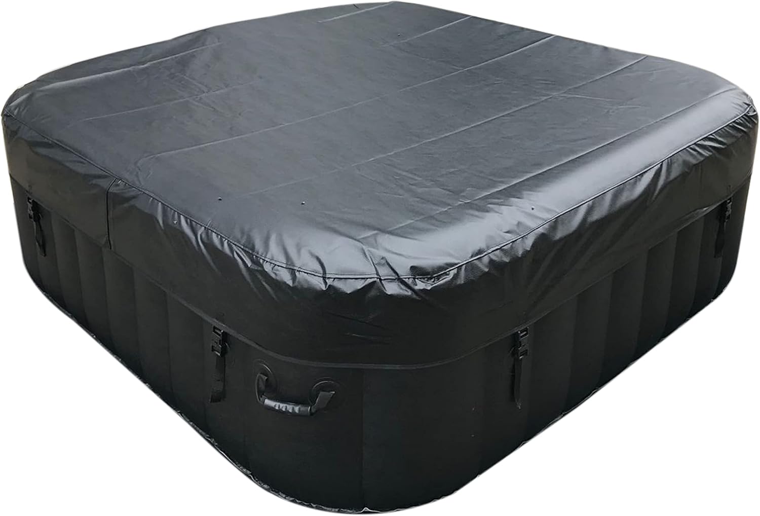 ALEKO Inflatable Hot Tub Spa | Personal High Powered Jetted Bubble | 265 Gallon | Black | HTISQ6GYBK