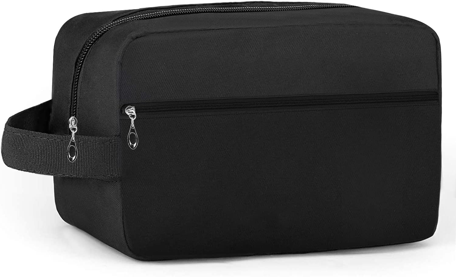 Toiletry Bag for Men Large Travel Wash Bag Water-Resistant Gym Shaving Organiser Bag, Shower Bathroom Makeup Bag with Handle (Black)