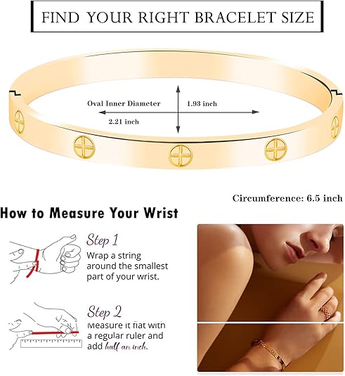 18K Gold Plated Titanium Steel Cuff Bangle