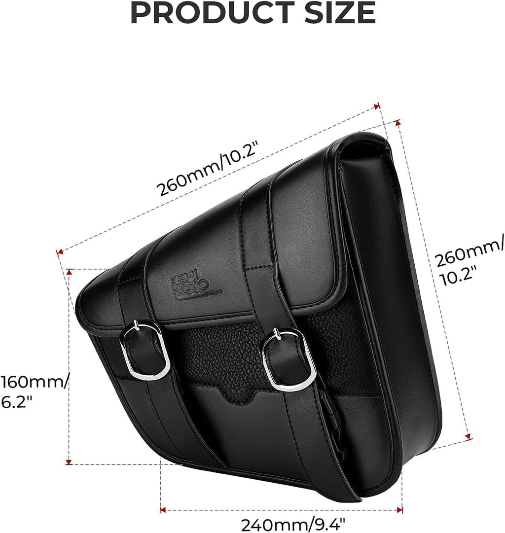 Left Side Motorcycle Swingarm Tool Bag – 4L Synthetic Leather Bag for Sportster & Street Rebel 300/500