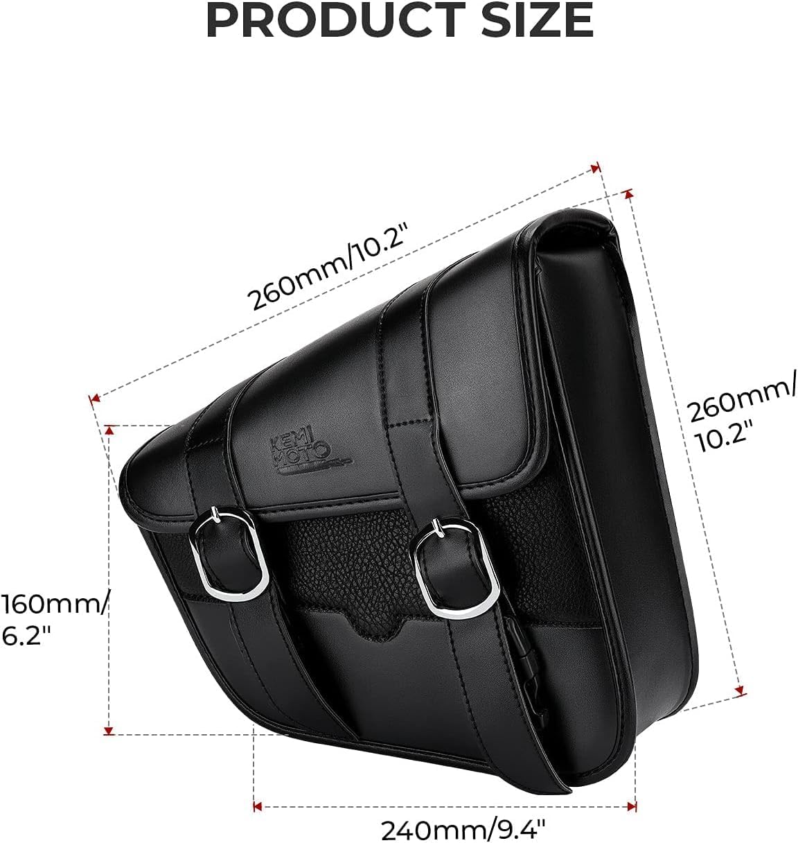 Left Side Motorcycle Swingarm Tool Bag – 4L Synthetic Leather Bag for Sportster & Street Rebel 300/500
