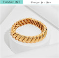 Twisted Chunky Bangle Bracelet