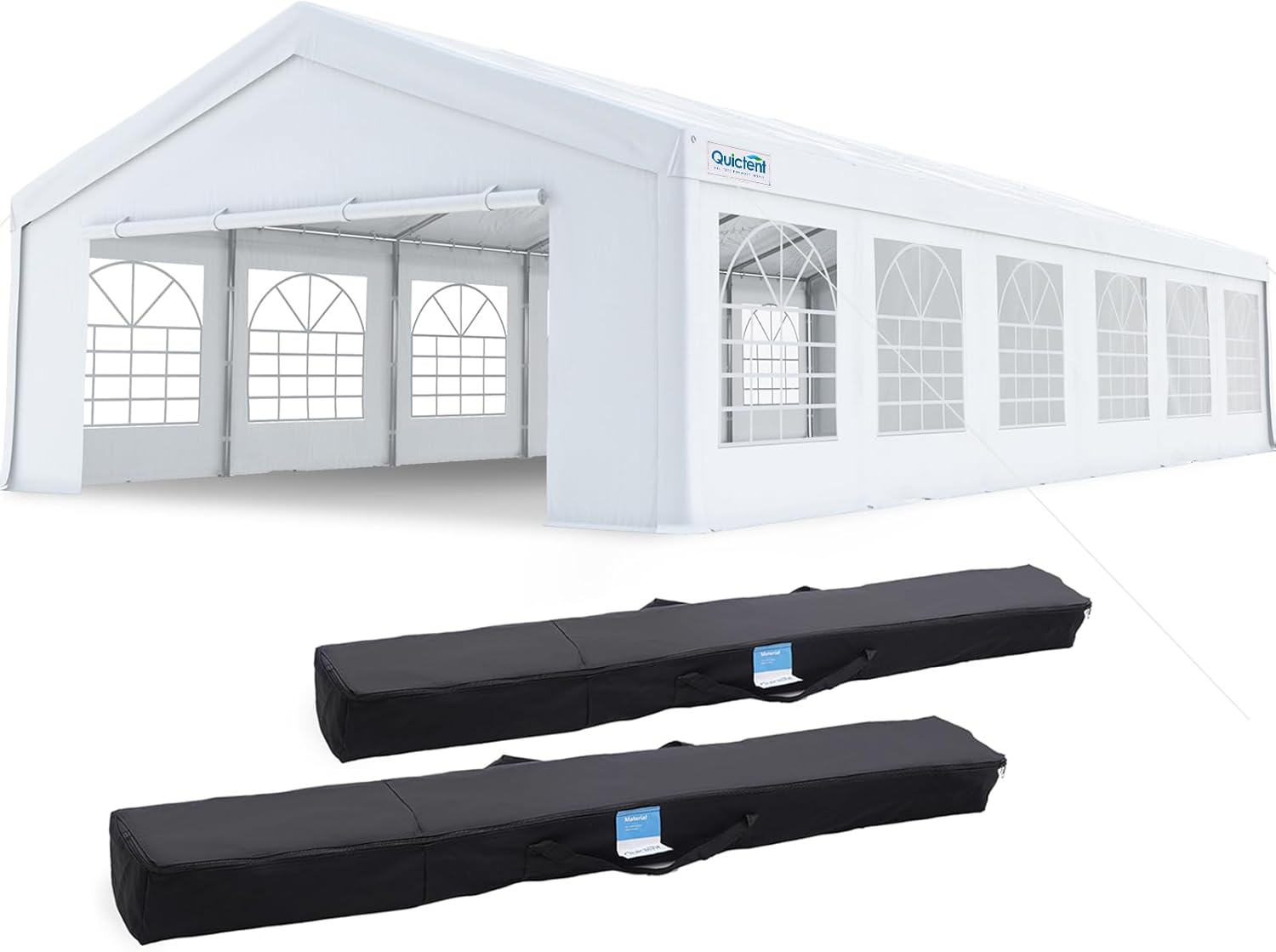 20x40ft Party Tent Heavy Duty Outdoor Canopy Tent Carport Wedding Event Shelter BBQ Wedding Tents for Parties with Storage Bags