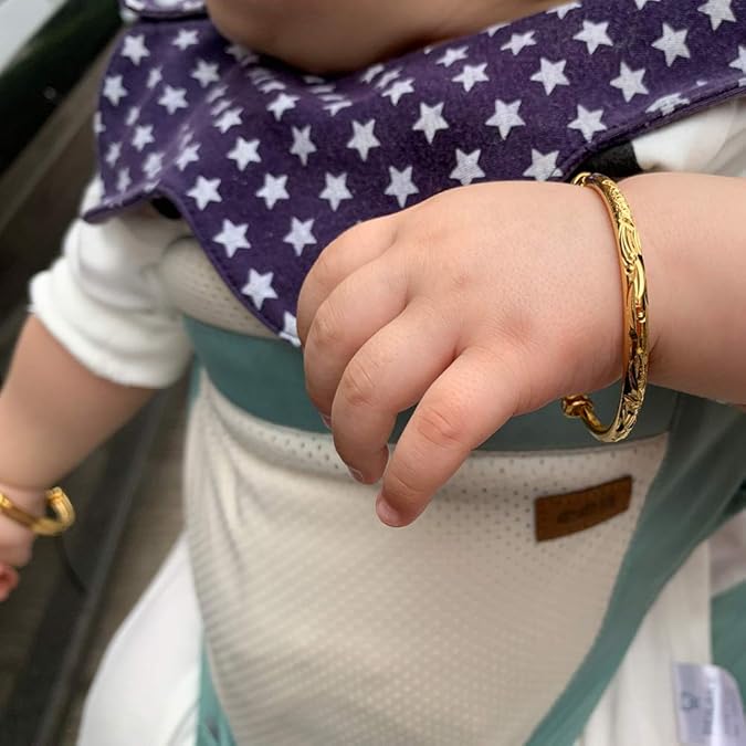 Kids Adjustable Gold Plated Bangle Set