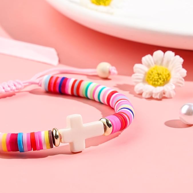 Christian Gifts for Girls - Colorful Cross Bracelet