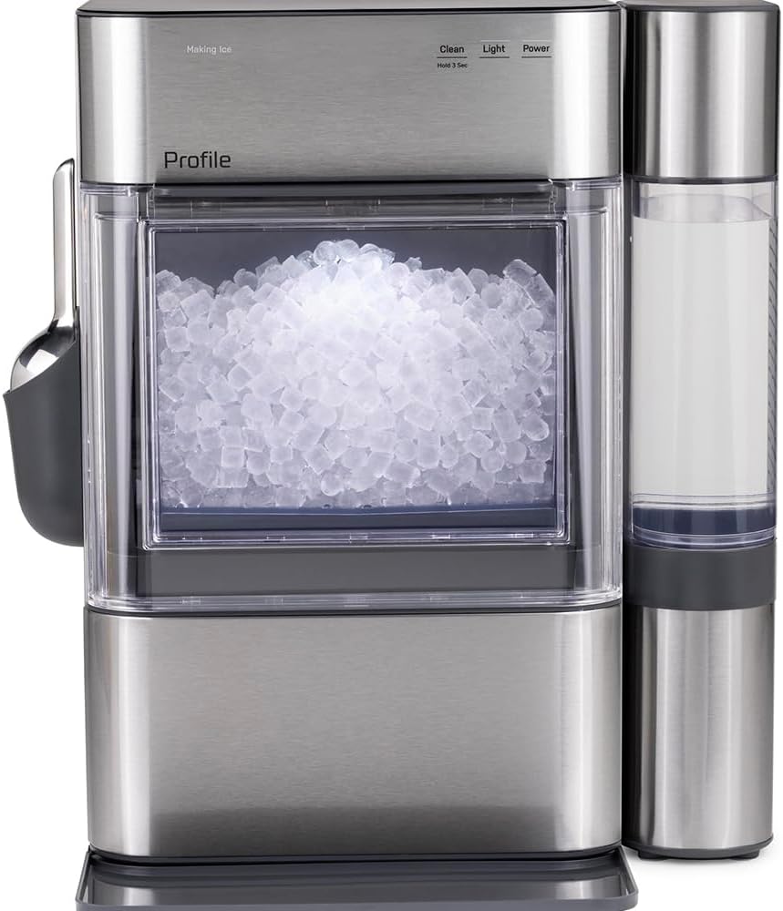 GE Profile Opal 2.0 Nugget Ice Maker – 38 lbs/24H with Side Tank, WiFi, Scale Filter & Scoop, Stainless Steel