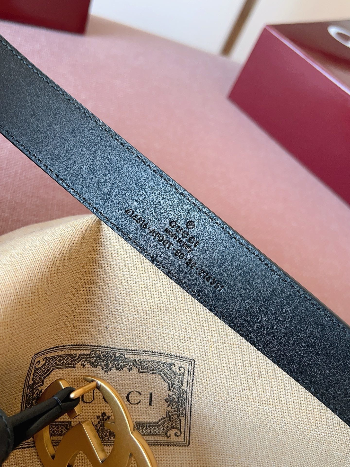 Gucci Belt Premium Quality – Double G Buckle Leather Belt