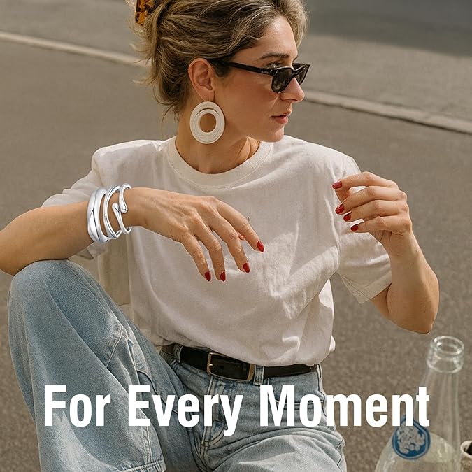 Women’s Silver Bangle Set