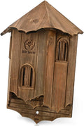 Wooden Bat House – Large 3-Chamber Outdoor Bat Box, Durable & Easy to Hang, Designed to Attract Bats, Brown (Bat House I)