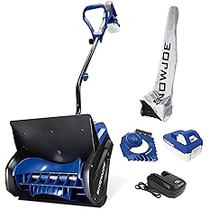 Snow Joe 24V Cordless Electric Snow Shovel – 13" Clearing Path, 400W Motor, Includes Cover & Scraper, Snow & Ice Removal for Driveway & Walkway