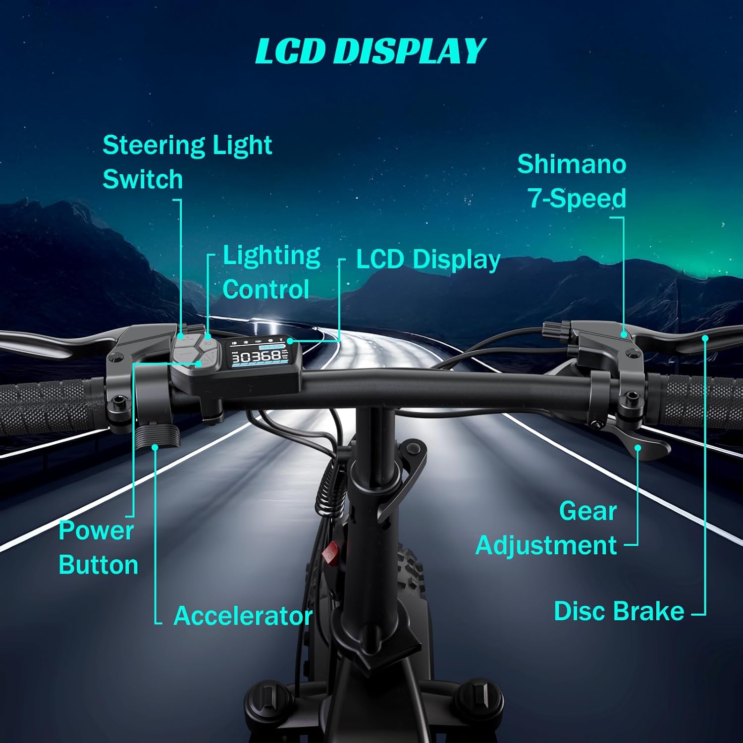 20" Folding Electric Bike for Adults – 1500W Peak Motor, 48V 15Ah Removable Battery, Up to 60-Mile Range, 28MPH, Fat Tire All-Terrain E-Bike