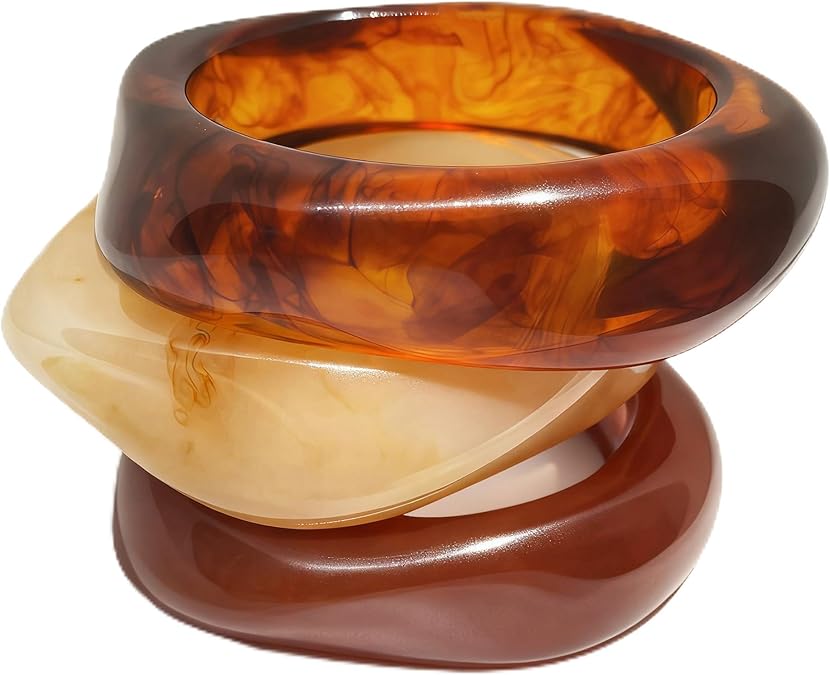 Chunky Resin Bangle Set
