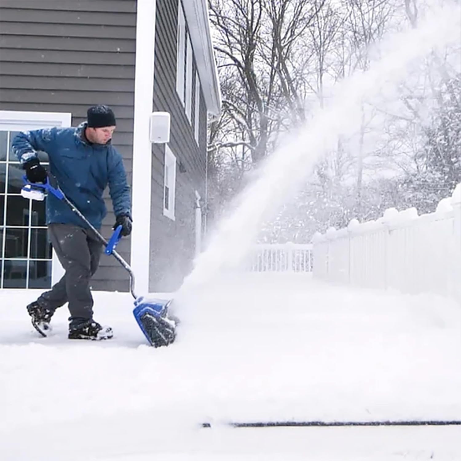 Snow Joe 24V Cordless Electric Snow Shovel – 13" Clearing Path, 400W Motor, Includes Cover & Scraper, Snow & Ice Removal for Driveway & Walkway