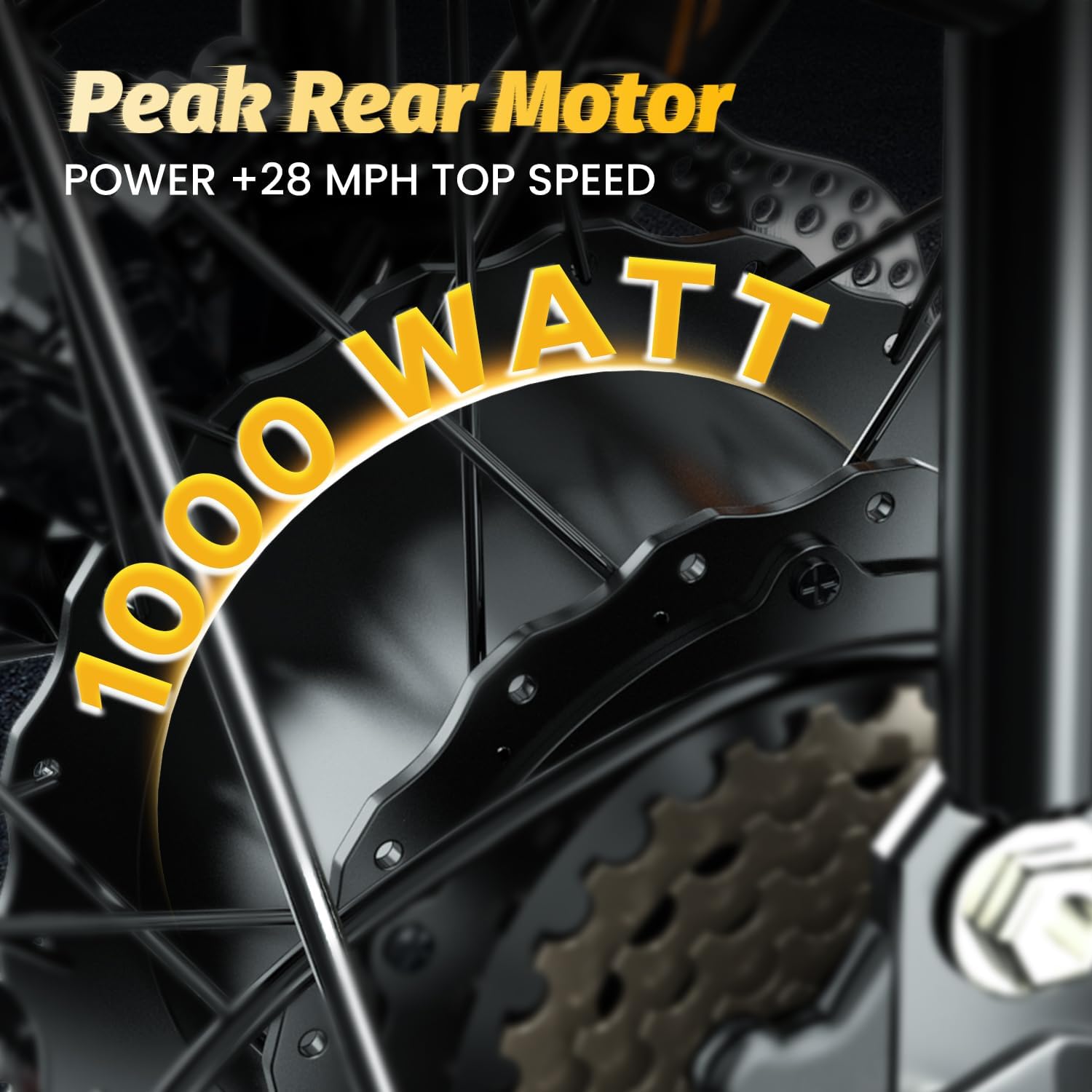 20" Folding Electric Bike for Adults – 1000W Motor, 48V 20.8Ah Removable Battery, Up to 80-Mile Range, 30MPH, Fat Tire E-Bike