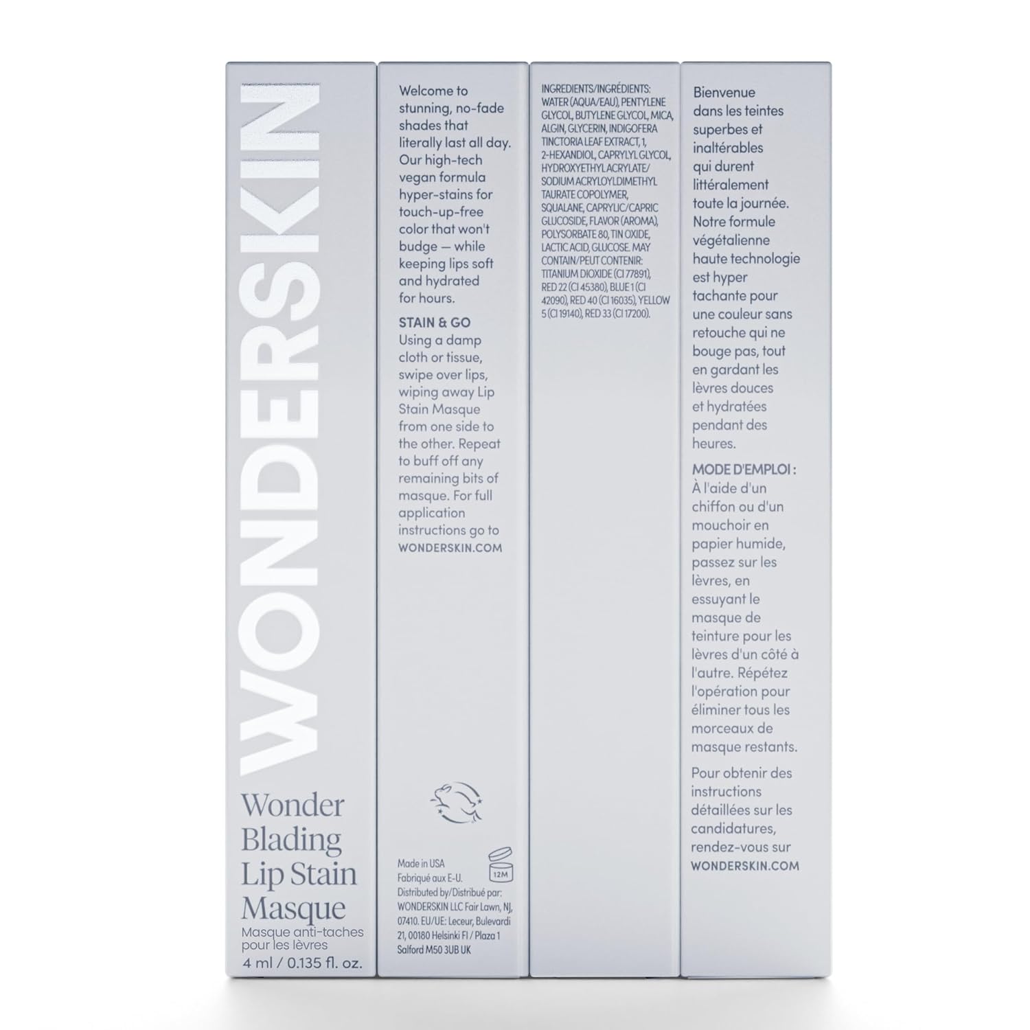 Wonderskin Wonder Blading All Day Lip Stain Peel Off Masque - Long Lasting, Waterproof and Transfer Proof Nude Lip Tint
