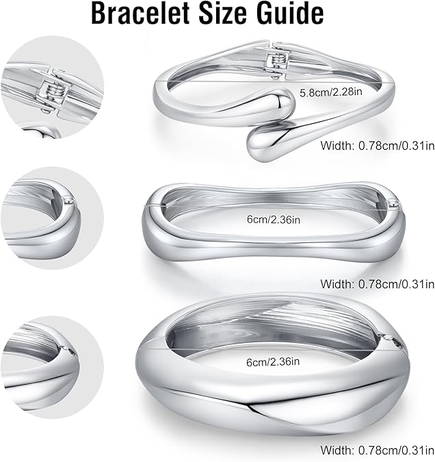 Women’s Silver Bangle Set