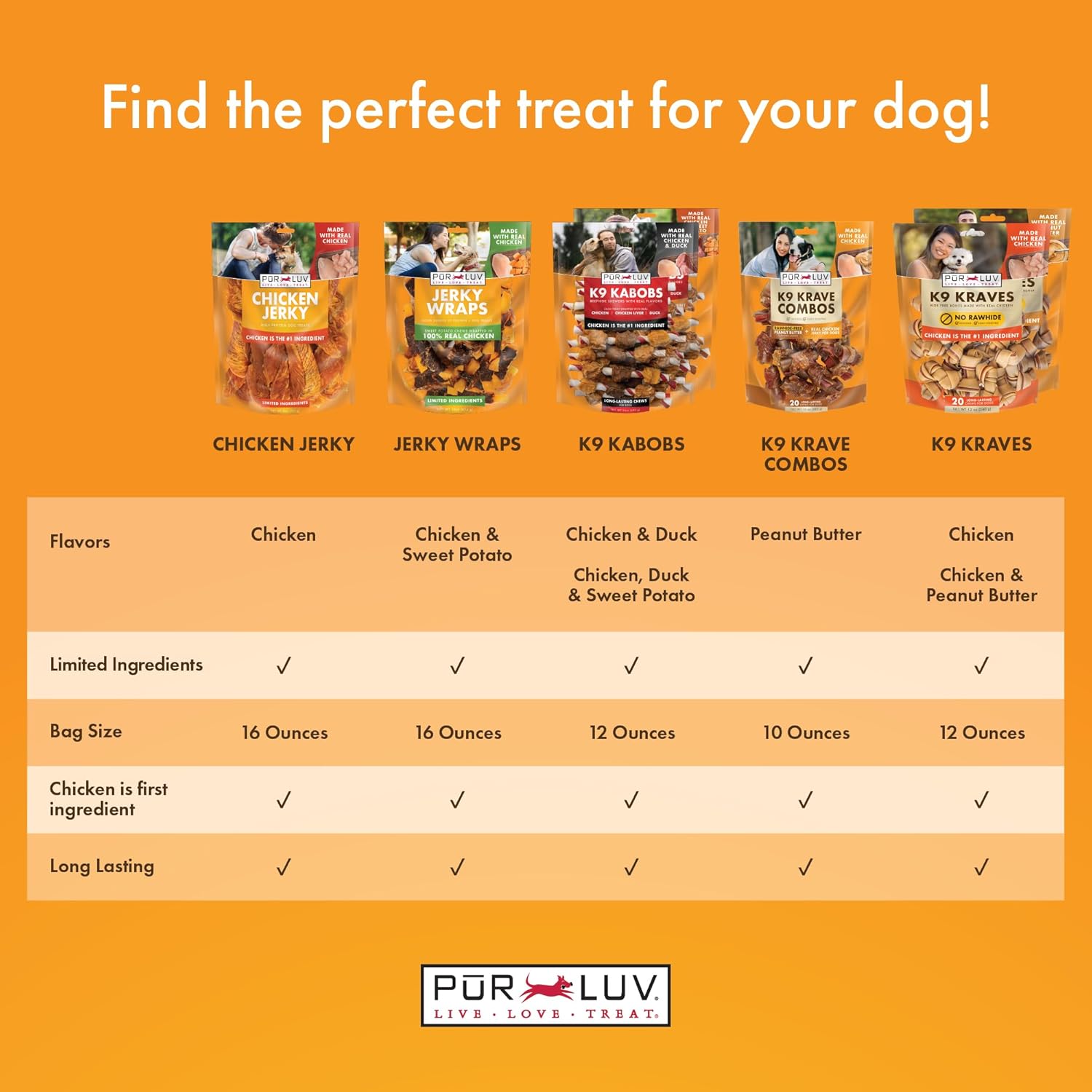 Chicken Jerky Dog Treats, Made with 100% Real Chicken Breast, High Protein Natural Chew Treats for Dogs, 16 oz
