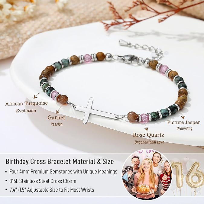 Christian Cross Bracelet for Women