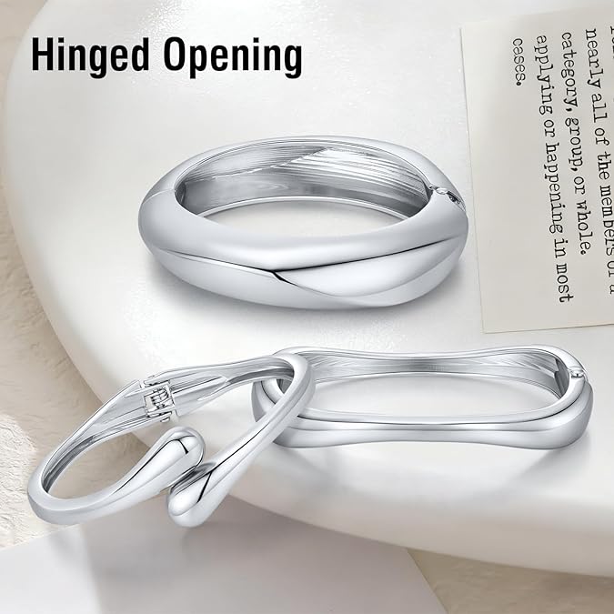 Women’s Silver Bangle Set
