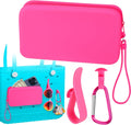 Silicone Wallet for Bogg Bag Phone Holder, Accessories Set for Bogg Bag Contain 2PCS Key Holder and a Large Capacity Silicone Zipper Bag for Beach Bags