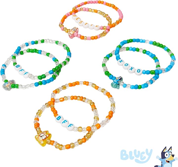 LUV HER Kids Jewelry – 8 Pack Beaded Friendship Bracelets
