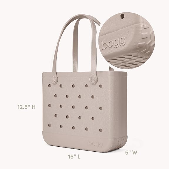 BOGG BAG Baby Medium Tote – 15” x 12.5” x 5” – Durable, Washable, Tip-proof – Beach, Pool, Boat, Work, Sports