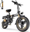 14" Folding Electric Bike for Adults – 1500W Motor, 20MPH, 48V 16Ah Removable Battery, 35–62 Miles Range, UL 2849 E-Bike