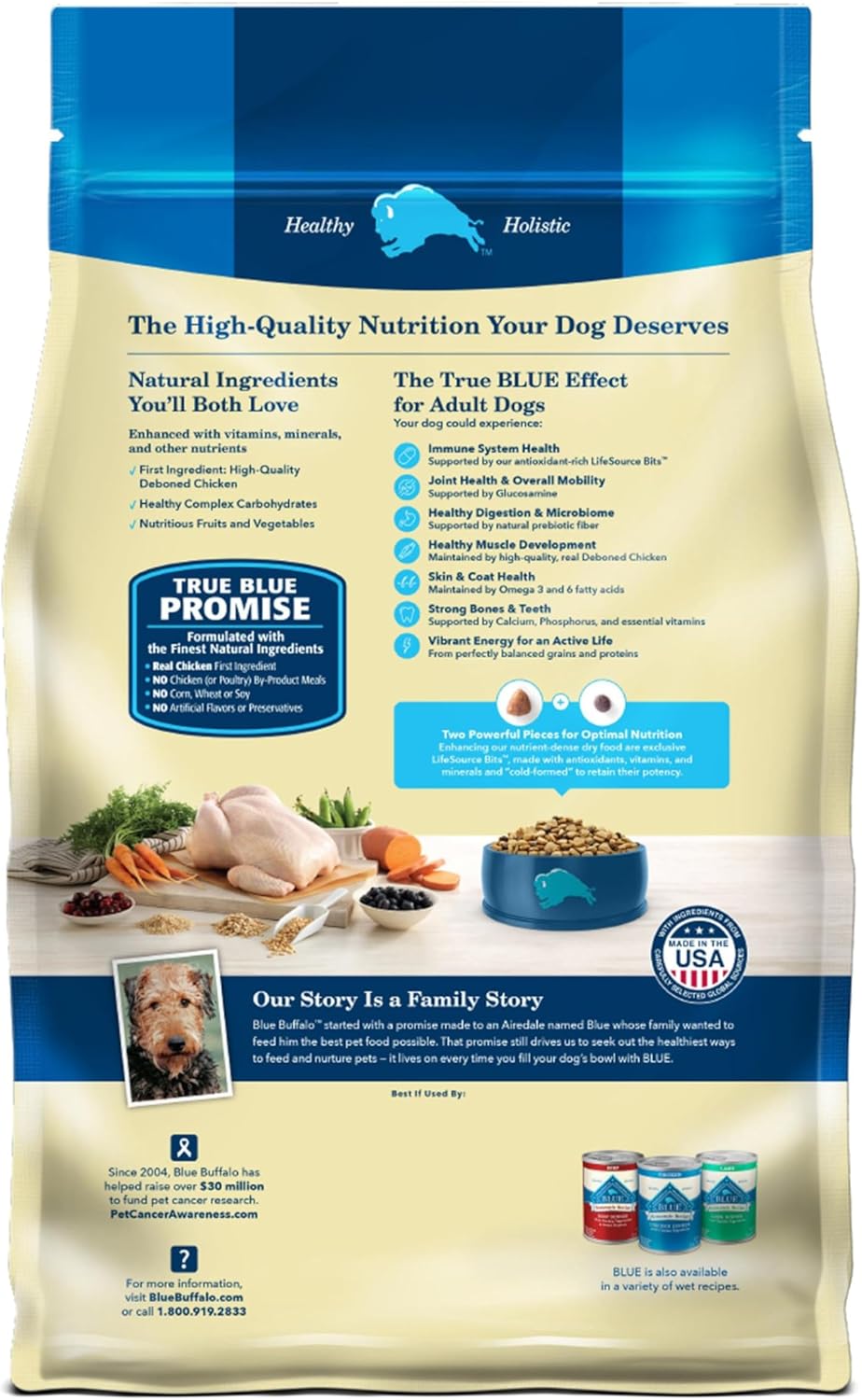 Life Protection Formula Adult Dry Dog Food, Chicken & Brown Rice Recipe, Natural Ingredients, 30 lb Bag