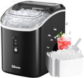 Countertop Nugget Ice Maker – 33 lbs/24H Portable Pellet Ice Machine with Self-Cleaning Function, Black