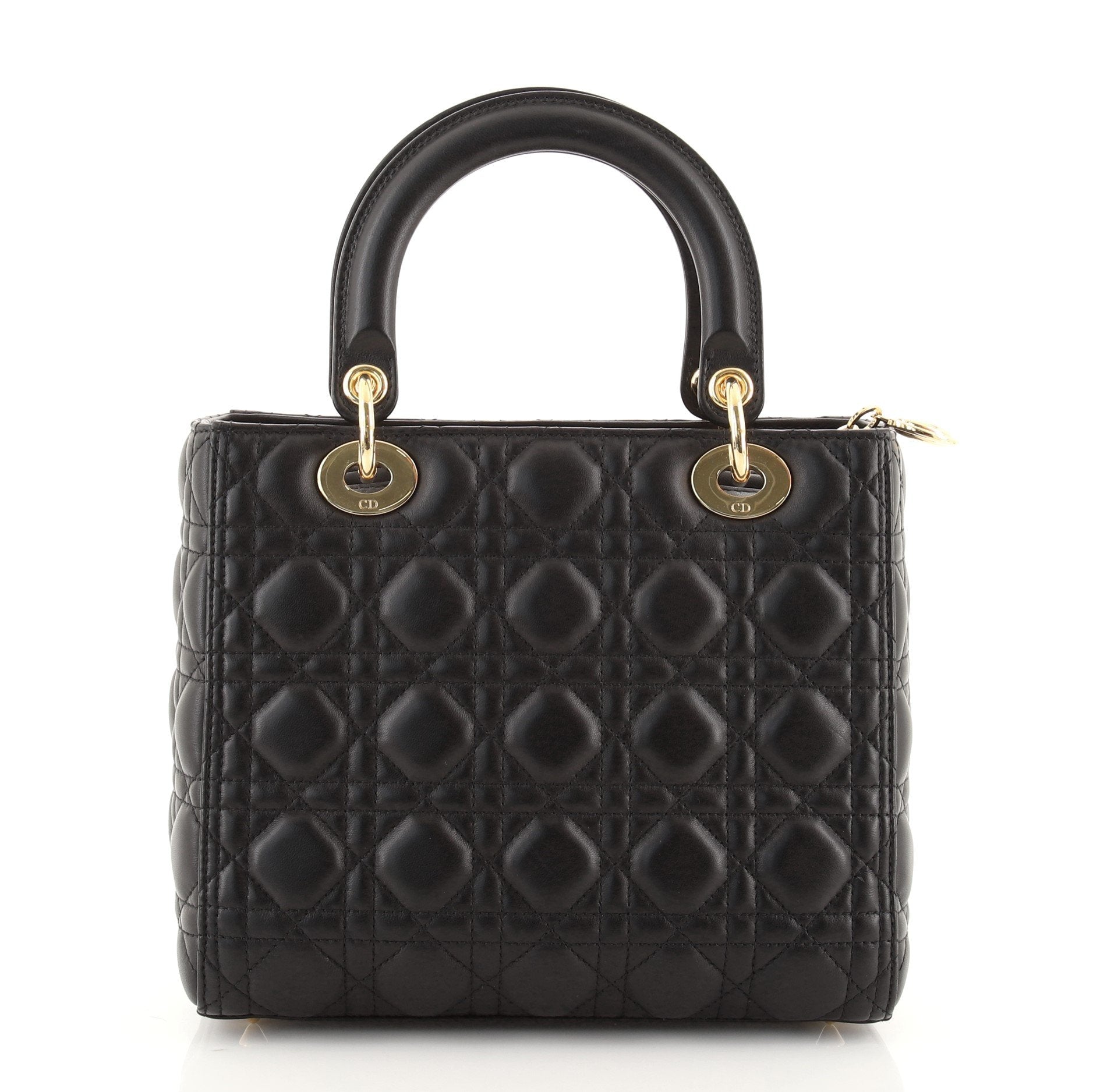Lady Dior Bag Cannage Quilt Lambskin Medium