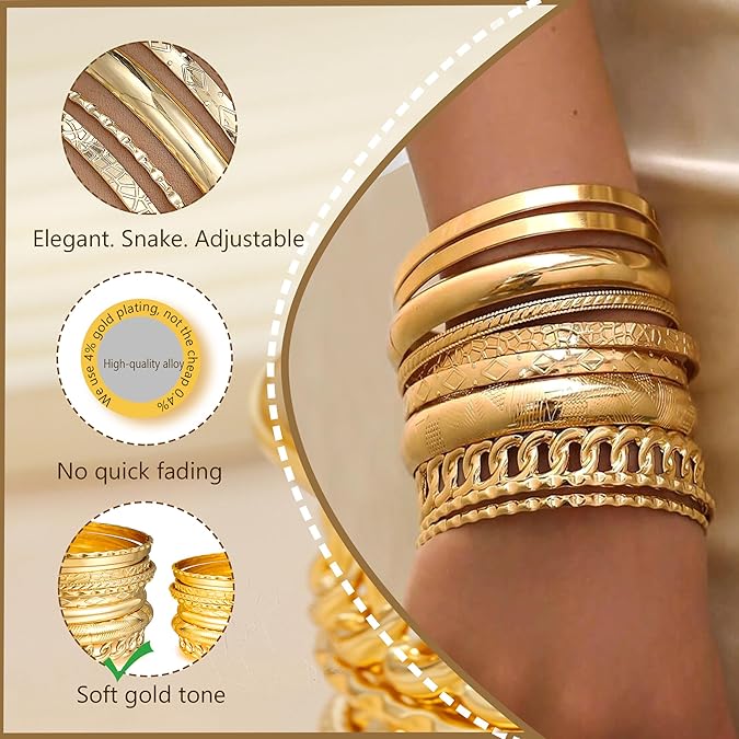 Women’s Layered Bangle Set