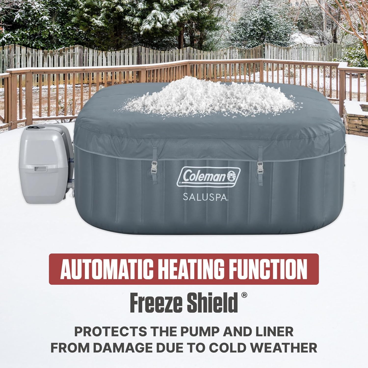 Coleman Hawaii Energy-Efficient AirJet Inflatable Hot Tub 4-6 Person with App-Control