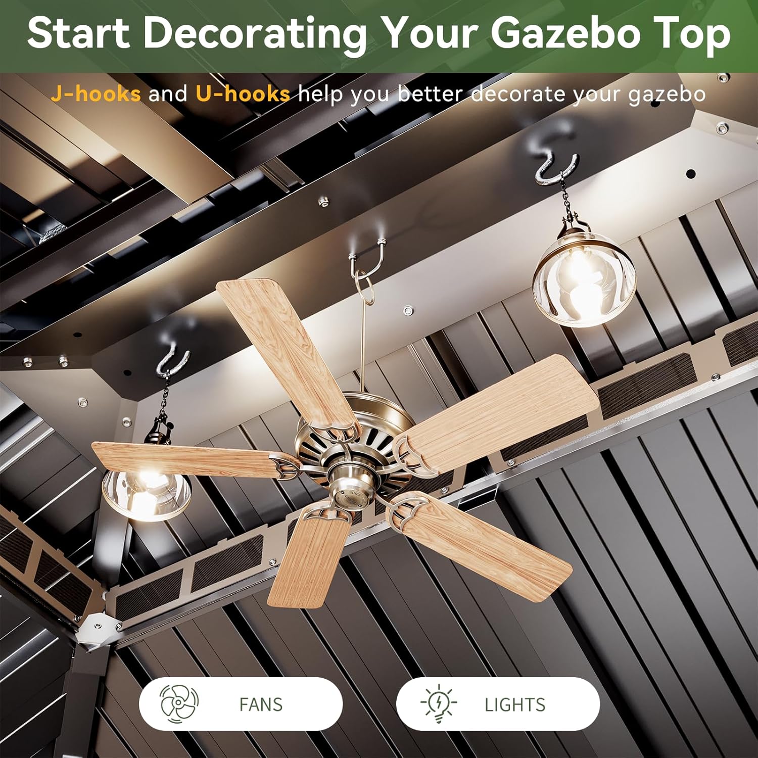 Hardtop Gazebo 10x12, Aluminum Frame Canopy with Double Galvanized Steel Roof, Outdoor Gazebo with Breathable Netting and Privacy Curtain for Backyard