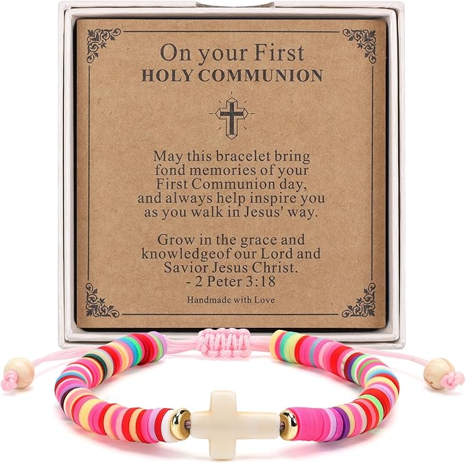 Christian Gifts for Girls - Colorful Cross Bracelet
