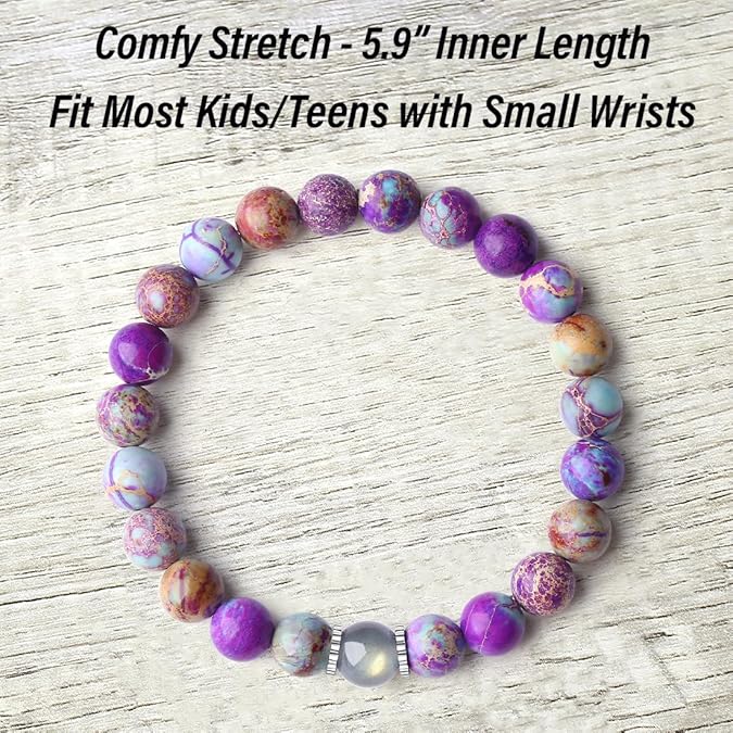 Handmade Crystal Bracelet with Cute Bunny Card