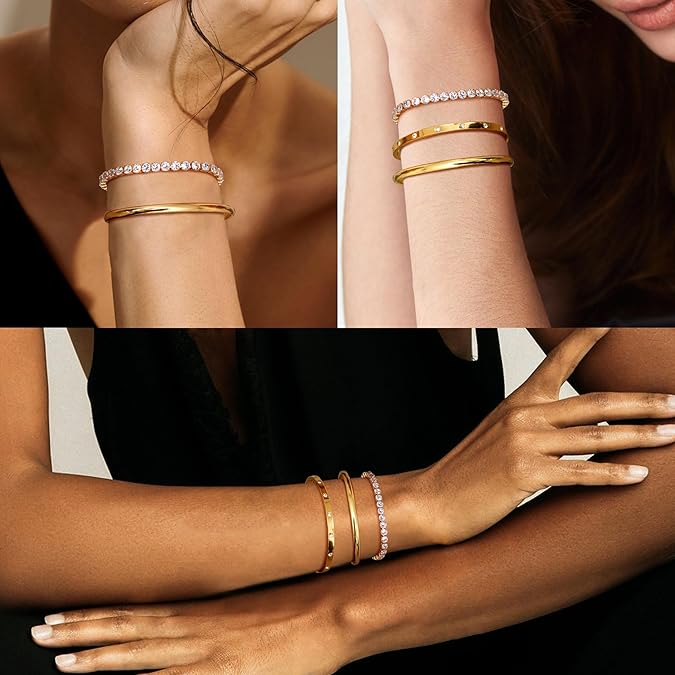 Women’s CZ Bracelet Set