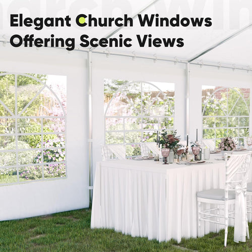 20x40ft Party Tent Heavy Duty Outdoor Canopy Tent Carport Wedding Event Shelter BBQ Wedding Tents for Parties with Storage Bags
