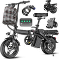 14" Folding Electric Bike for Adults & Teens – 560W Motor, 20–24MPH, 32-Mile Range, 48V 10Ah Battery, 3-Level Pedal Assist, UL 2849