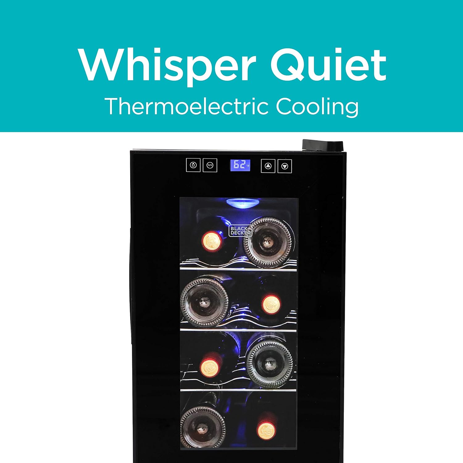 8-Bottle Wine Cellar Refrigerator – Freestanding Wine Cooler with LED Display