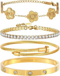 Gold Bangle Bracelet Set