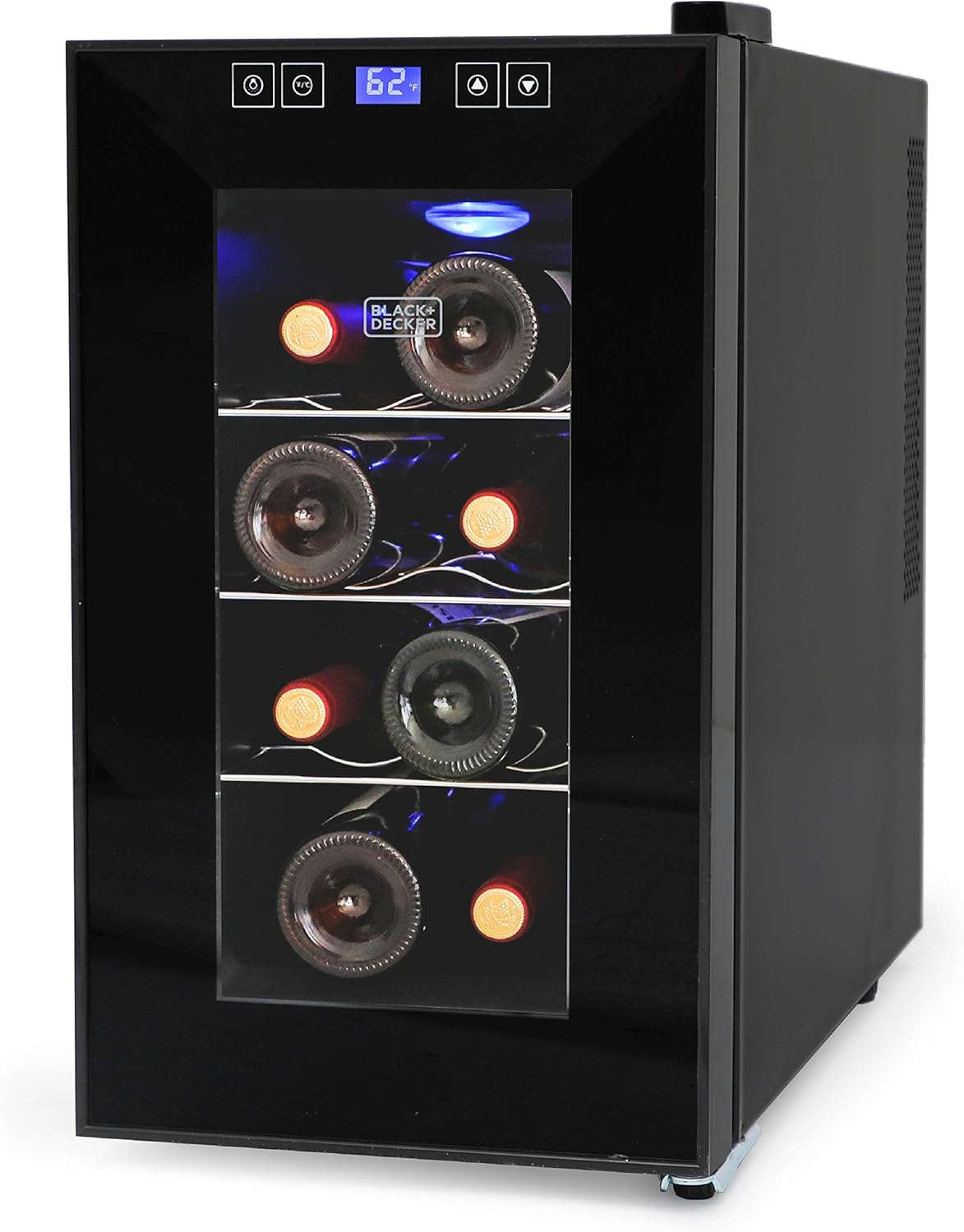8-Bottle Wine Cellar Refrigerator – Freestanding Wine Cooler with LED Display