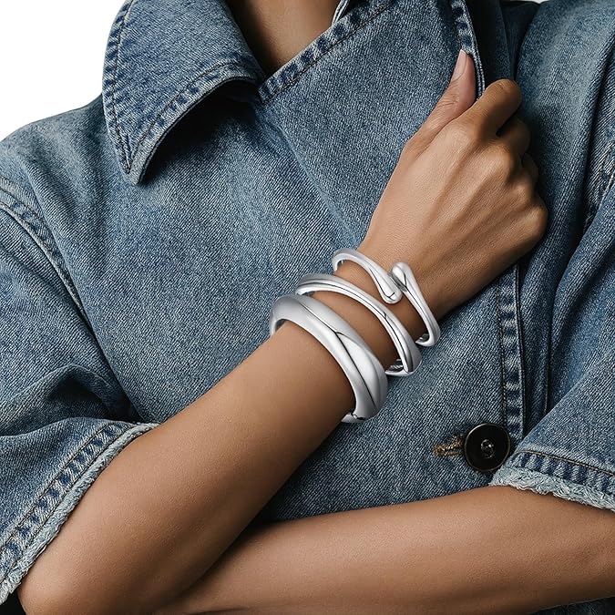 Women’s Silver Bangle Set