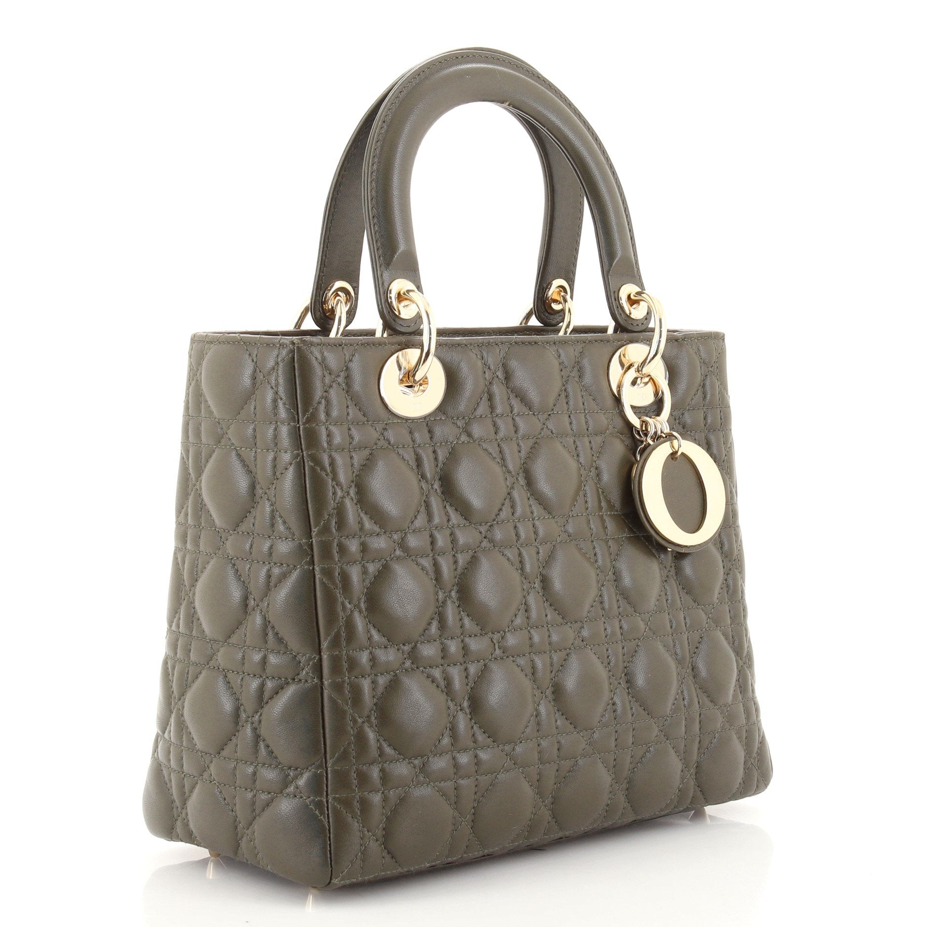 Lady Dior Bag Cannage Quilt Lambskin Medium